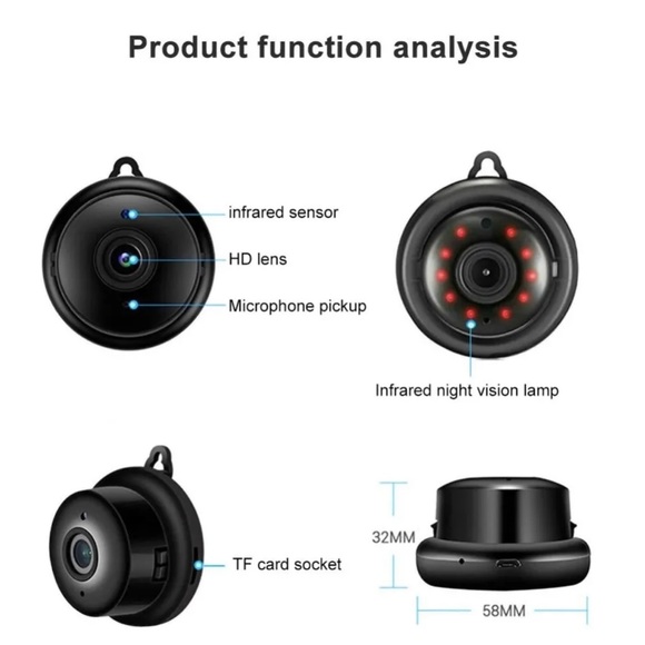 V380 Camera 1080P Wireless IP Home Security CCTV Mini HD Cam WiFi Night Vision - Picture 5 of 16